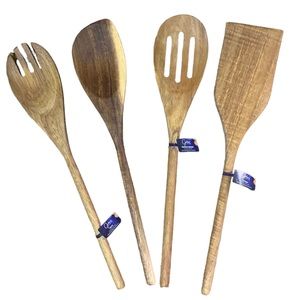 Gibson Acacia Wood Cooking Utensils Set of 4